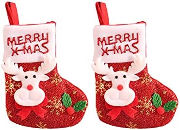 Чорапи Од дрвја Неткаени Украси Гранични Приврзоци Црвени Божиќни Божиќни Божиќни Кристални Топчиња За Закачување