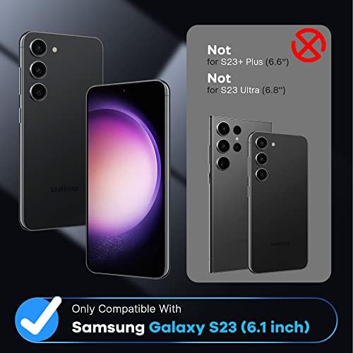 [4-Пакет] ФАНГТИЈАН За Samsung Galaxy S23 Заштитник НА Екранот 5G [Не Стакло] - Филм за S23 Заштитник на Екранот [7H Хибрид][Компатибилен
