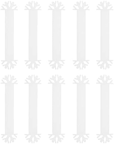 Jојофуни 40 парчиња прстени Исклучителни материјали за држачи за токи Декорација долга Божиќна вечера облици Орнаменти Семејство Клипс празнична