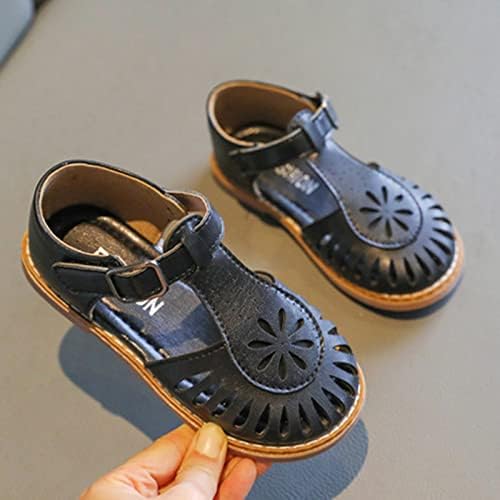 Деца сандали мода бебе отворено пети принцези чевли меки солети исечени сандали на плажа рамни чевли дете