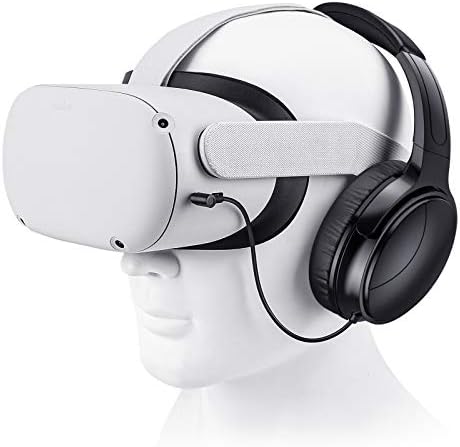 Слушалки за игри Sarlar VR за Окулус потрага 2 Слушалници Зголемување на потопување VR, кабел за сопствена должина, оптимизиран аудио