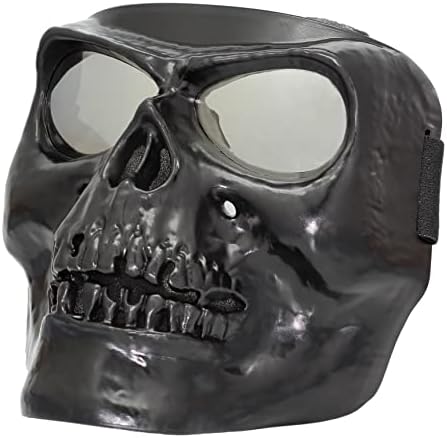 Череп Ерсофт Маска Маскливиот череп со целосна маска со лице со очила за отпорни на армиски навивачи, снабдувачки тактички маска за