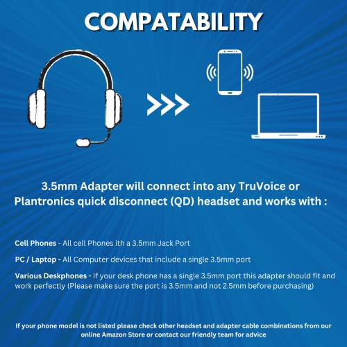 Кабел за адаптер U10P компатибилен со какви било слушалки на Plantronic или Truvoice и работи со Mitel, Nortel, Avaya Digital, Polycom VVX, Shoretel,