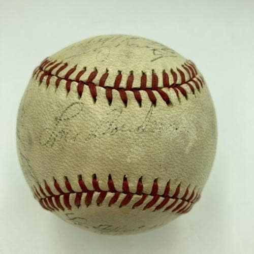 1946 Индијанците Од Кливленд Го Потпишаа Бејзболот Од Американската Лига БОБ Фелер ЏСА Коа-Автограмирани Бејзбол Топки