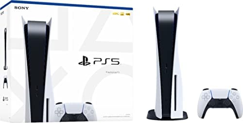 PlayStation 5 диск верзија PS5 Конзола - Дополнителен контролер, 4K -ТВ игри, 120Hz. 8K излез, 16 GB. GDDR6, 825GB SSD, WiFi 6, Bluetooth `5.1