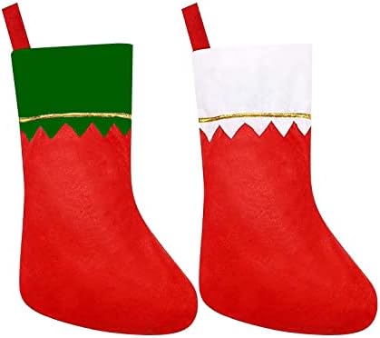 Партиски акции фаворизираат декорација што виси подароци 15 инчи за Божиќни камиони DIY црвено за Божиќни чорапи дома украси за украси
