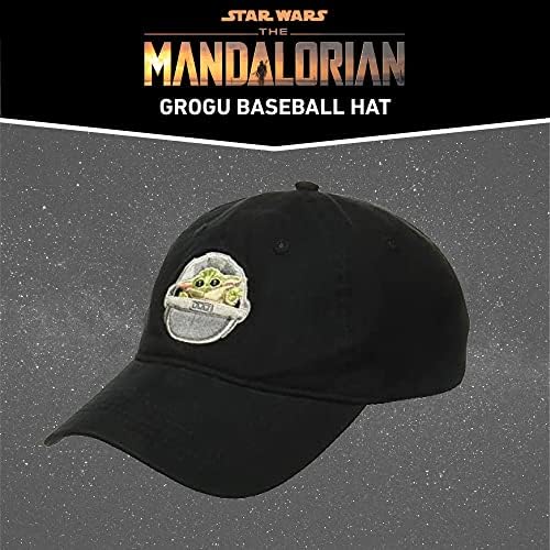 Војна на Starвездите Мандалоријан Детето памук прилагодлива капа за бејзбол, капа на тато Грогу