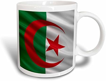 3drose mug_178800_1 знаме на Алжир мавтајќи во керамичката кригла на ветрот, 11-унца