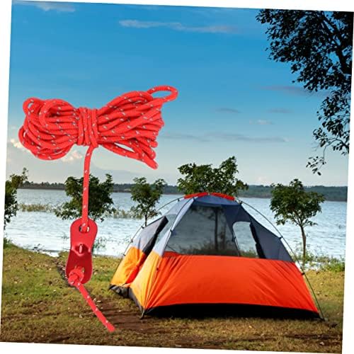 Inoomp 6pcs 4 шаторска крошна повлечете ја јажето рефлексивно ветерно јаже за влечење рефлексивни шатори за кампување на отворено