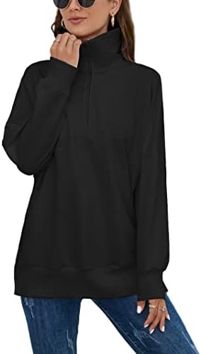 Основно женско полу -патент пуловер со преголеми џемпери со преголеми џемпери на лесни лесни врвови на долги ракави