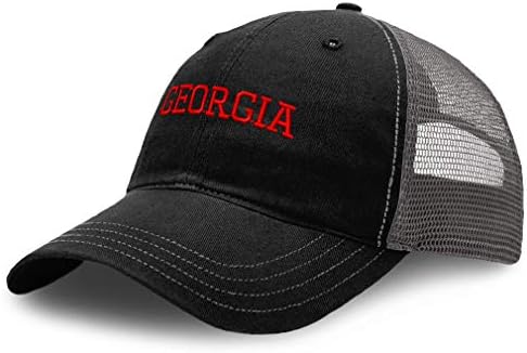 Прилагодено бејзбол капа Georgiaорџија Држава Америка САД Д вез памук мека мрежа