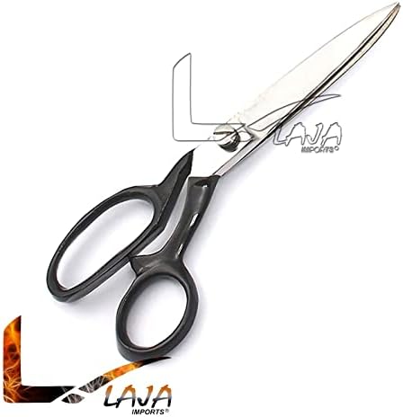Лаја увезува 12 тапацирски ножици со тешки ножици за сечење уметност и занаетчиски ткаенини, теписи црна рачка