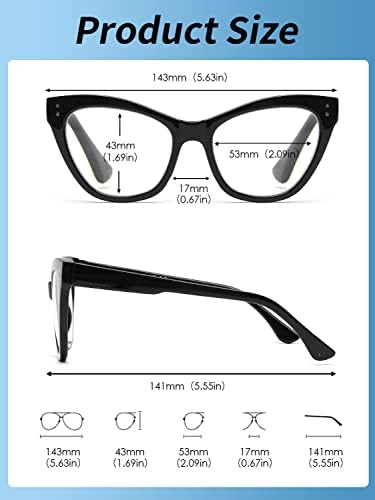 JM 4 пакуваат очила за читање Cateye, читач на компјутерски блокирани сини светло за жени мажи, пролетна шарка