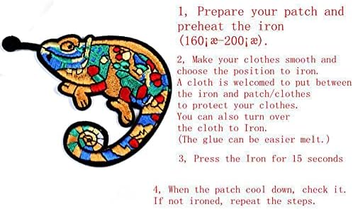 Компатибилен со креативната камелеонска лепенка извезена апликација железо на шиење на амблем за отворен спорт 2 компјутери