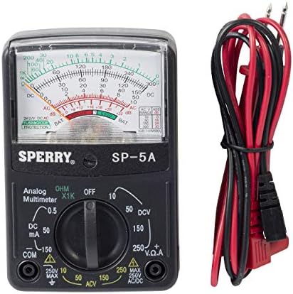 Sperry Instrument Hsp5 5 Функција Аналогно мулти-метар, прирачник 13 опсег, 300V AC/DC