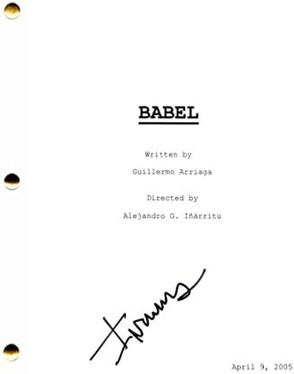 Алехандро Инариту потпиша автограм - Бабел целосна филмска скрипта - Бред Пит, Кејт Бланшет, Ревентант, 21 грама, птичји или, Ана,