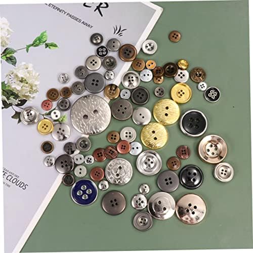 Favomoto 500pcs/ 5 копчиња за DIY Rhinestone декор метални копчиња ботони пара декоративни копчиња Деца тркалезни занаетчиски копчиња