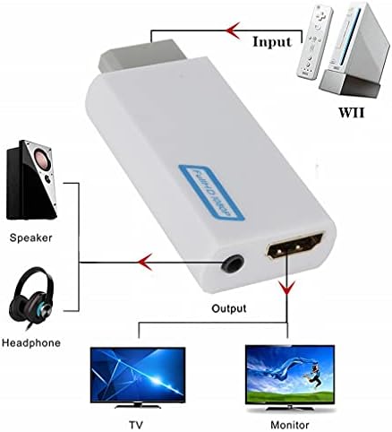 FZZDP WII Да Конвертор Целосна 1080p Wii 2 3.5 mm Аудио ЗА КОМПЈУТЕР HDTV Монитор Дисплеј На Адаптер