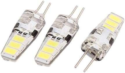 Aexit 3pcs dc12v осветлување тела и контроли 5733 SMD LED Пченка Сијалица силиконски Светилка 6-LED G4 2P Неутрален Бел
