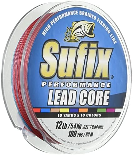 Sufix Performance Lead Core 100 јарди Мерана риболов линија