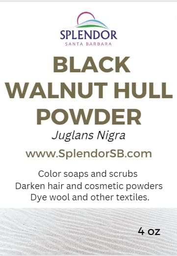 Раскош црн орев во прав природна боја- 4 за правење сапун, козметичко правење и боја на ткаенина