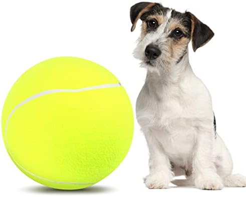 Estинк 9.5 Куче Тениско Топче, Голема Тениска Топка Играчка За Миленичиња Мега Џамбо Кучиња Игра Снабдува Забава Отворено Спортски