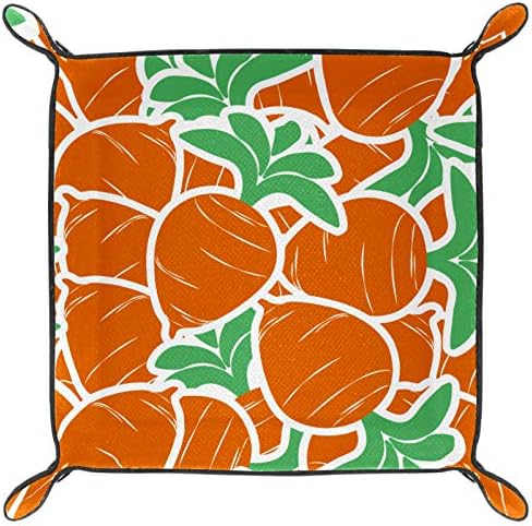 Цртан филм со цртан филм портокал зеленчук Организатор на моркови Организатор за чување на лента за чување на лента за кревет