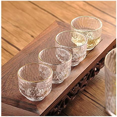 Стакло за рато поставување јапонски занаетчиски занаети транспарентна чаша за вино ладно/топло/чај/shochu јапонски раб