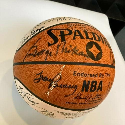 Неверојатен Мајкл Jordanордан Вилт Чемберлен НБА Топ 50 потпишан кошарка ПСА ДНК - Автограмирани кошарки