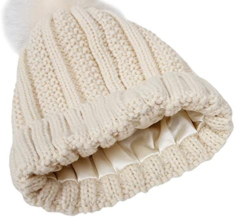 За жени плетени топло капачиња со капа со факс Пом плетени зимски женски капа безбол капачиња за мажи на отворено