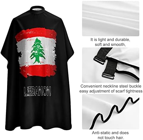 Знаме На Либан Бербер Кејп Професионална Коса Сечење Престилка Фризер Кејп Барбер Додатоци За Мажи Жени