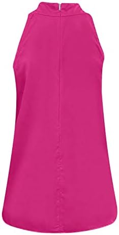 Hotешка розова тинејџери девојки исечени завој за завој од крстосници на врвни блузи маички без ракави ладно рамо спандекс бранч врв м