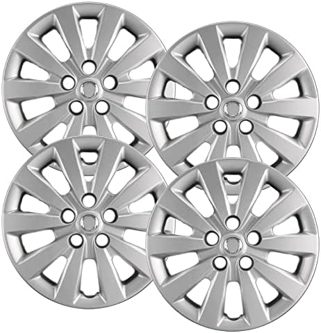 Hubcaps.com - Премиум квалитет 16 Сребрени Hubcaps / Обвивки на тркалото одговара на Nissan Sentra, тешка конструкција