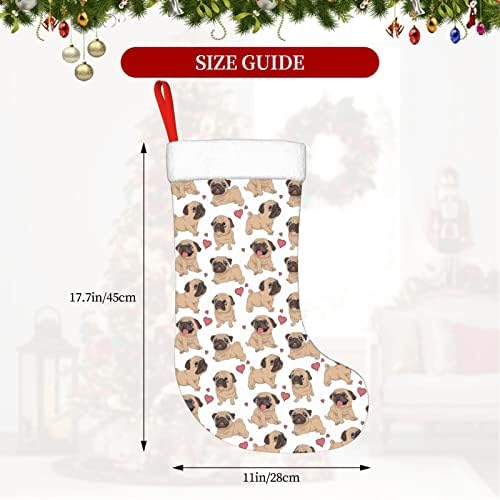 Yoigng симпатично кучешки куче Божиќно порибување Божиќни чорапи класична празнична декорација камин виси чорап