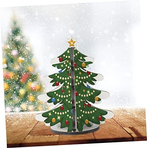 Јардве 2 парчиња новогодишна елка Мала празнично дрво Мини биро новогодишно дрво Минијатурно дрво дрво дрво бело работно дрво декор е новогодишно