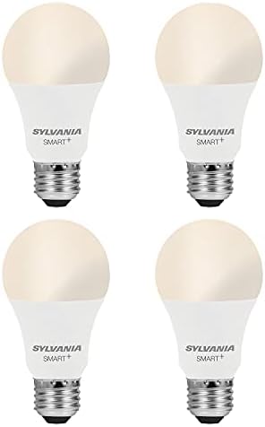 Sylvania Smart Сијалица, BLUETOOTH МРЕЖА LED Сијалица, Компатибилен Со Alexa &засилувач; Google Home, A19, 60W Еквивалент, E26, RGBW