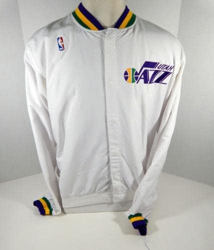 1992-93 Јута azzез Стивен Хауард 43 Игра користеше бела игра јакна панталони 40 - НБА игра користена