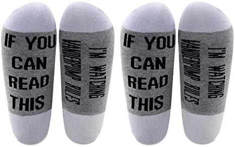Левло Вандерпумп инспириран подарок ако можете да го прочитате ова, гледам правила памучни чорапи за навивачите