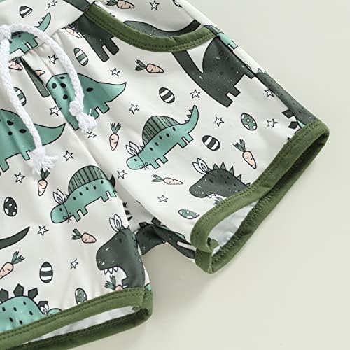 Новородени момчиња летни слатки облеки поставуваат 2 парчиња 0-18 милиони животински печатени маици со кратки ракави, врвови шорцеви