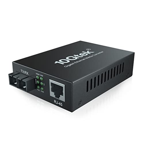 Gigabit Multi-mode SC Fiber во Ethernet Media Converter, вграден модул SFP Fiber, 850nm, MMF, дуплекс, до 550 метри, двојно SC влакна
