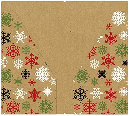 Компанија за хартија „Ехо парк хартија“ Прославете ги Божиќните патници Тетратница Папка за џеб, вметнете хартија, црвена/зелена/тен/burlap/црна