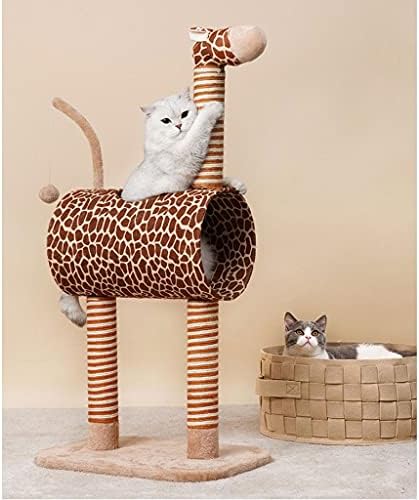 WZHSDKL DIY Жирафа Мачки Гребење Пост Играчки Јаже Сисал Јаже Миленичиња Скокање Играчка Дрво Мачки Качување Рамка За Мачиња Миленичиња