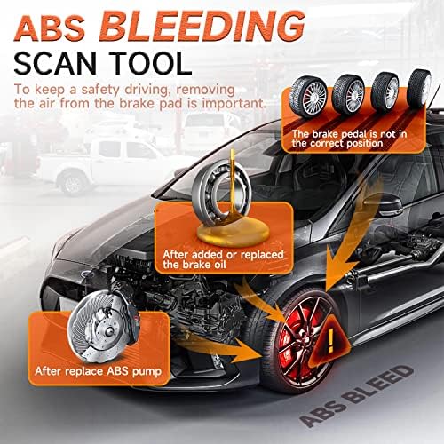 ОБД2 скенер со ABS автоматско крварење Foxwell NT630 Plus, ABS Scan Tool SRS Scanner Bindirectional Control, Airbag Light RESET ENGINE ENGINE