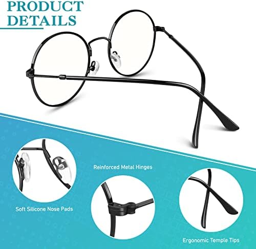 Среќна Продавница CN56 Гроздобер Инспириран Класичен Рог Rimmed Nerd УВ400 Чисти Очила За Леќи