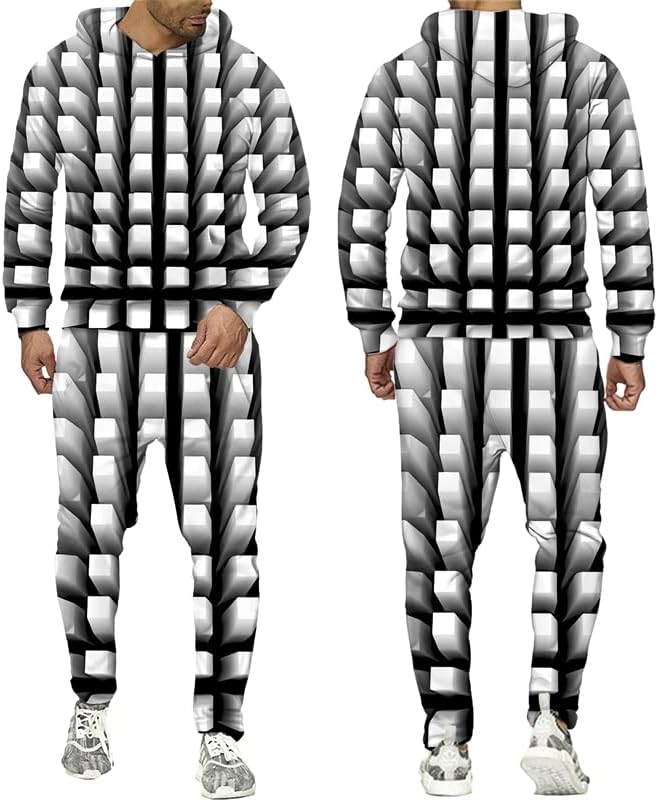 Човек Trackusit 3D печатени дуксери/панталони за џемпери Pantsенски тренерки Обични мажи за маж