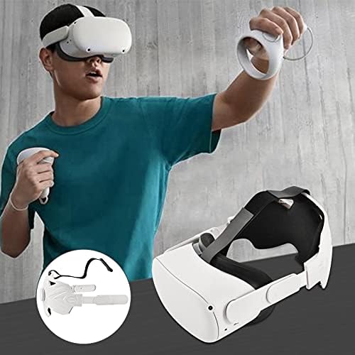 Yoosa глави ленти за Oculus Quest 2 Elite VR слушалки, намалете го прилагодувањето на главата на главата на главата на главата на главата,