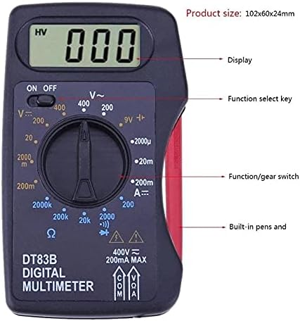 UXZDX CUJUX Мултиметар DT83B Digеб Дигитален Амперметер Волтмет DC/AC Ом мерач Електрични инструменти