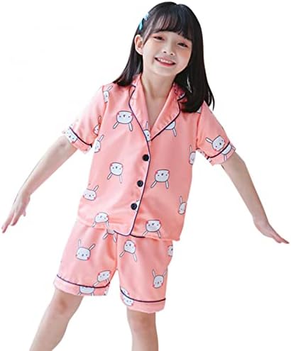 Пижами за пижами За Момчиња Големина 6 Тимови Блузи+Шорцеви Девојка Ракав Облека За Спиење Пижами Момче Деца Бања Облека Големина 6