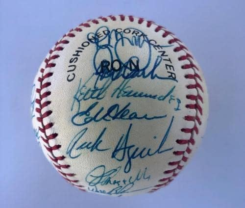 1987 ЊУЈОРК МЕТС потпиша Официјален нл бејзбол-29 ПОТПИСИ - ПИСМО НА ЈСА-Бејзбол Со Автограм