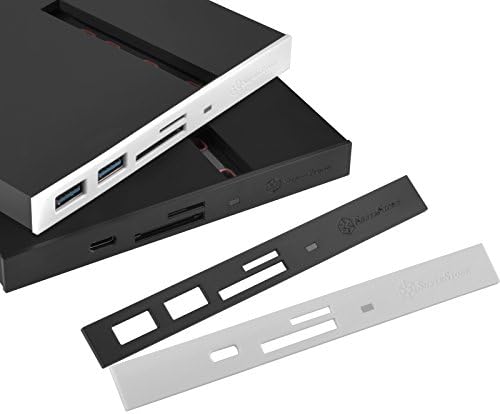 SilverStone Технологија FPS01-C 12.7 mm Тенок НЕПАРЕН Уред Залив На M. 2 SATA SSD СО USB 3.0 Тип-C и SD/Micro-SD Читач